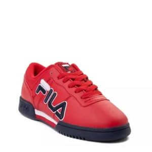 fila sandals kids red